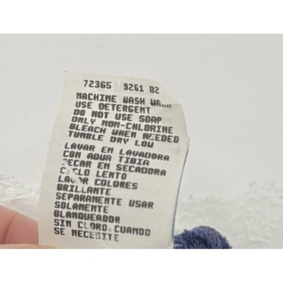 Little Me Baby Girl’s‎ Blue Velvet With Good Star Snap Romper Ruffles Size 6 Mo - Picture 7 of 8